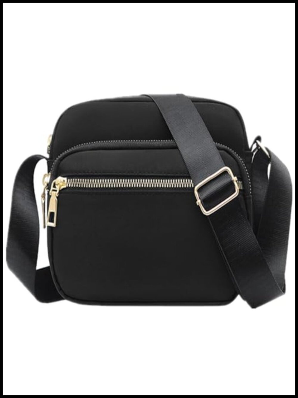 Waterproof Nylon Crossbody Bag Messenger Purse Multi Pocket